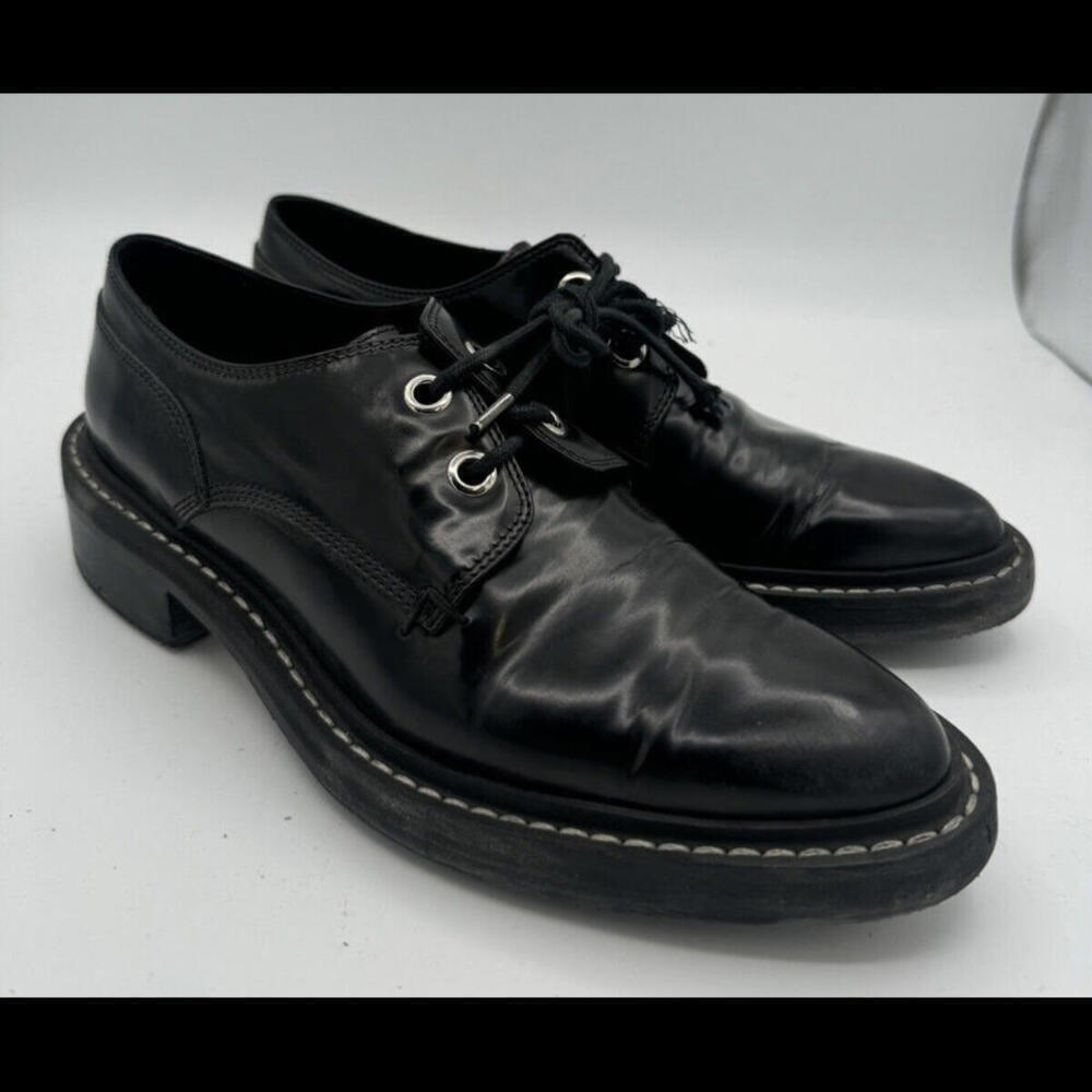 Rag & Bone Kenton Patent Leather Derby Oxfords Shoes Black Size 39 EU, 9 US